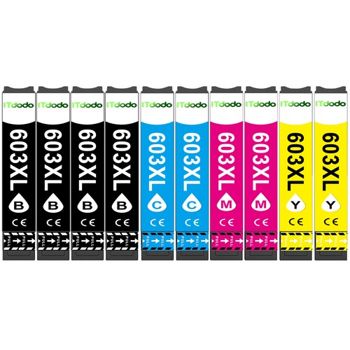 10x patronen für epson - 603, xl