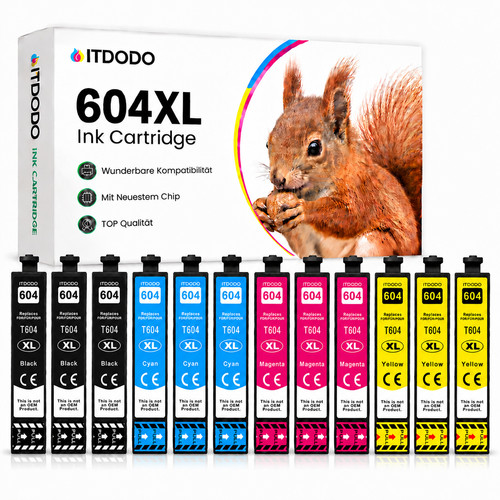 12x patronen für epson - 12x,